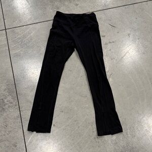 Athleta Girl high rise chit chat split hem leggings.